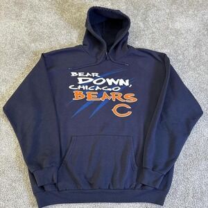 Vintage Chicago Bears Hoodie "Bear Down" NFL Sweatshirt